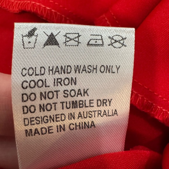 NWT Hello Molly Secret To Tell Satin Midi Dress Red Valentine Cutout Women's 2 - Picture 13 of 16